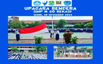 Upacara Bendera Hari Senin, 20 November 2023 dengan petugas upacara kelas 9.I